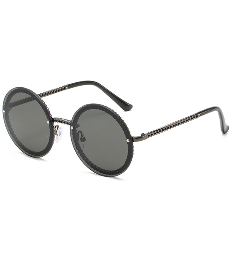 Rimless Round Metal Sunglass