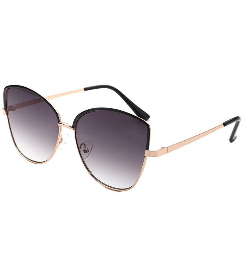 Women's Fashion Oversized Cateye Sunglasses with Enamel