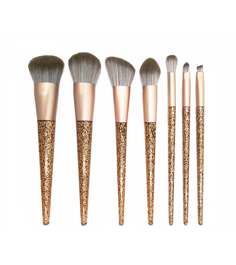 Gold Glitter Handle Make Up Brush